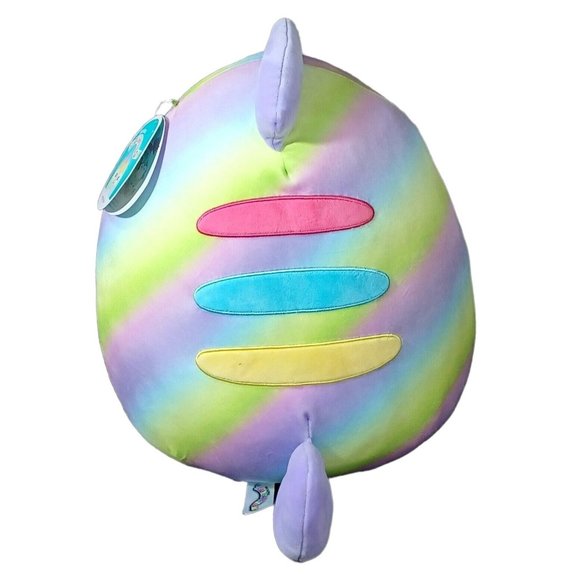 HONEYDEW Chameleon Squishmallow 16" 2021 NWT Lizard Plush Rainbow Stripe - Picture 4 of 8